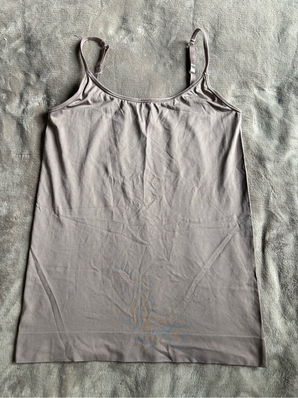 Women’s Vanity Fair Slim Fit Camisole Tank Top in Taupe